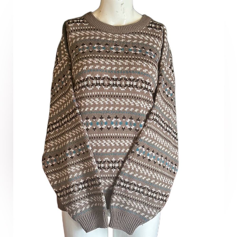 Vintage Multi-Colored Patterned Sweater
